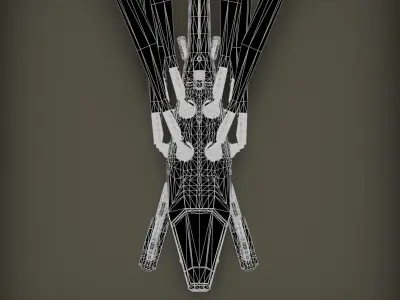 Dune Ornithopter  Sci fi Helicopter 3D model