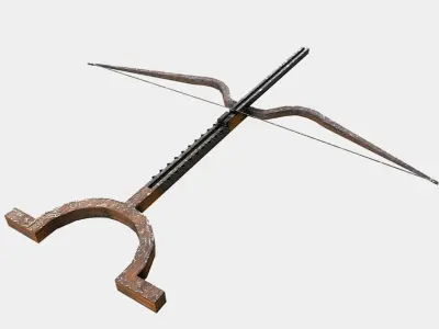 Bellybow - Bow and Arrow Low-poly 3D model