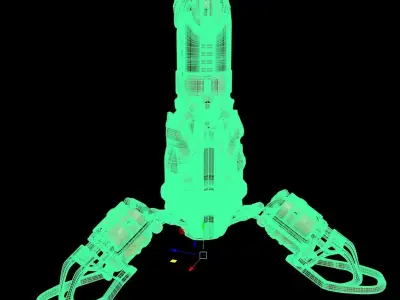 sci fi Beacon - Cyberpunk design 3D model