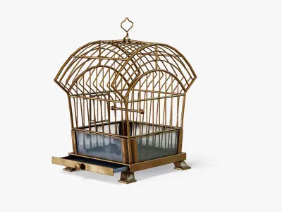 Birdcage Edwardian style Low-poly 3D model