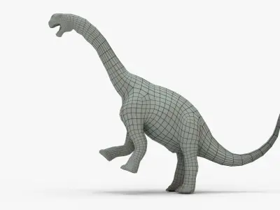 Camarasaurus Rigged Basemesh Low-poly 3D model