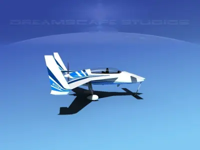 Rutan Long-EZ V08 3D model