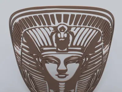 Egyptian Symbols - 054 - B - Topology Low-poly 3D model