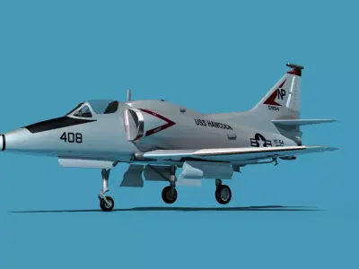 Douglas A-4M Skyhawk V03 USN 3D model
