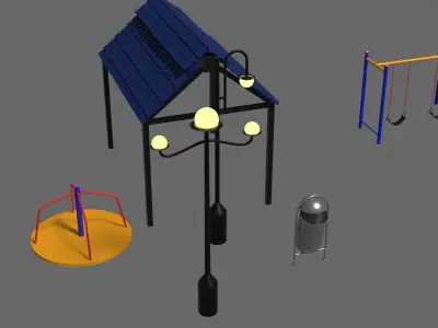 park essentials 3d models Low-poly 3D model