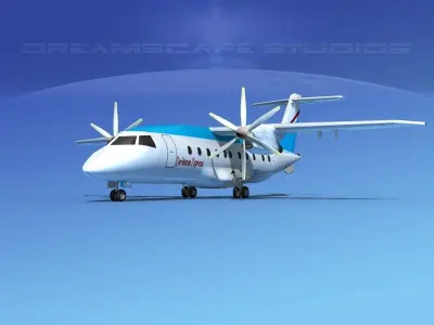 Dornier Do-328-130 Caribbean Air 3D model