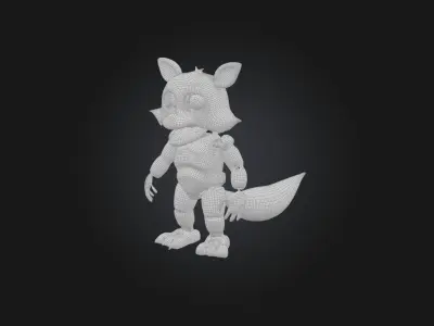 RoboRaccoon Model Low-poly 3D model
