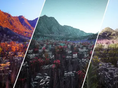 Modular Stables Environment 100 Assets Low-poly 3D model