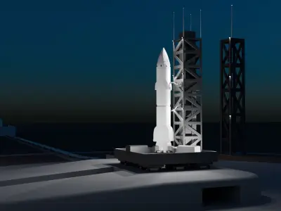 Rocket Scene 3D model