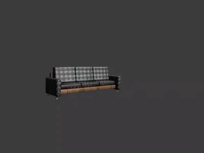 standart kanepe modeli Free 3D model