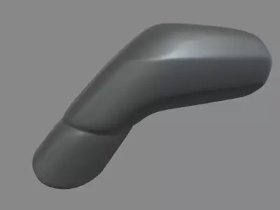 Car Mirror Chevrolet Corvette ZR1 2019 Low-poly 3D model