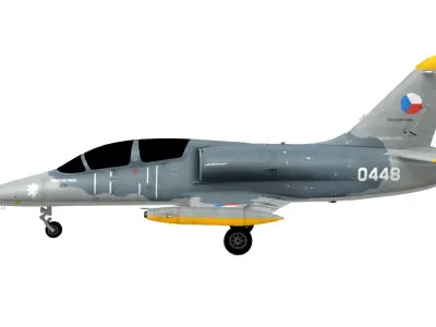 Lowpoly Aero L-39 Albatros Low-poly 3D model