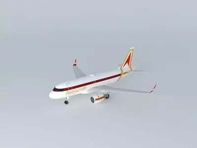 Astrocraft Airbus A318 Sharklets Free 3D model