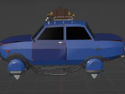 Sci-fi Car 3D model