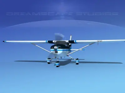 Cessna 172 Skyhawk 1967 V07 3D model