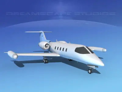 Gates Learjet 35 V08 3D model