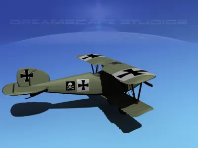 Albatross D III Fighter V16 3D model