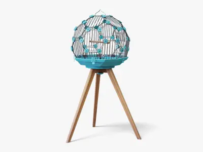 Birdcage Geo Low-poly 3D model