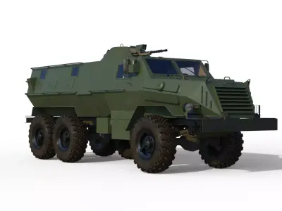Ural Chekan MRAP Wagner PMC 3D model
