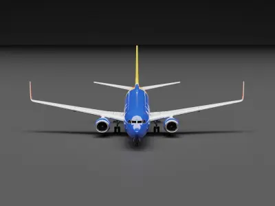 Boeing 737-800 Southwest Livery 3D model