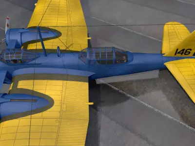 Martin B-10B 3D model