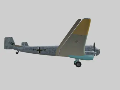 JUNKERS Ju86 R-1 GERMANYS U2 HIGHFLYING SPY PLANE - 3D model