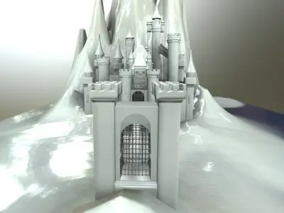 Frozen Castle 3D model