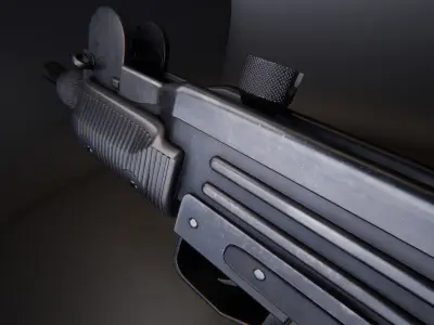 AAA Micro Uzi Game Ready PBR  Low-poly 3D model