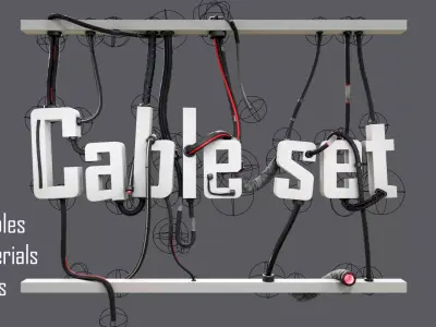 cable set 01 3D model
