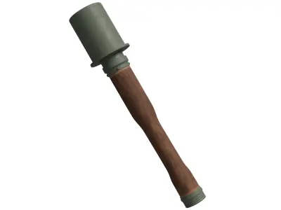 Stick Grenade Low-poly 3D model