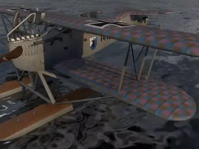 Hansa-Brandenburg W-12 3D model