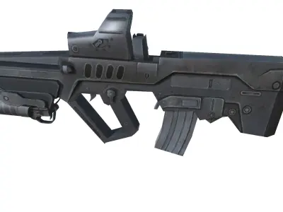 10-TAR21-gun model 3d game ready model Low-poly 3D model Low-poly 3D model