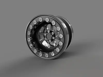 wheel car rc model machinery 3D model