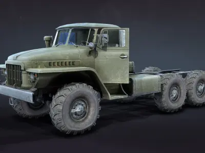 BM-21 Grad Low-poly 3D model