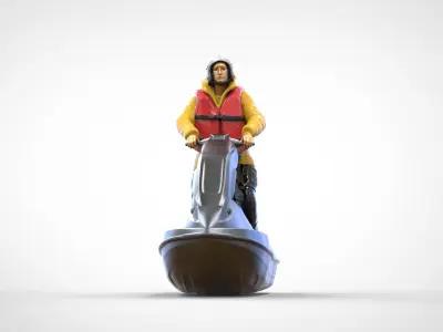 N11 Captain Royal National Lifeboat Institution RNLI Rescue crew 3D print model