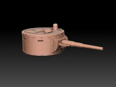 T35 Tank Turrets ROYALTY FREE VERSION 3D print model