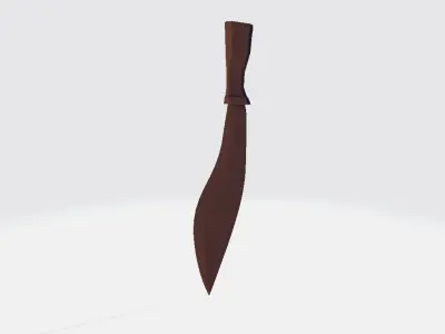 Dagger knife Low-poly 3D model 3