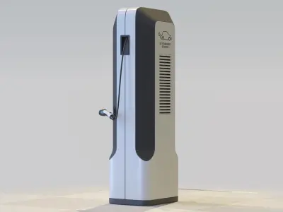 Car Charging Station 3D model