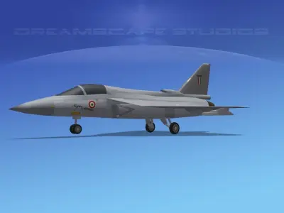 HAL Tejas Fighter V01 Low-poly 3D model