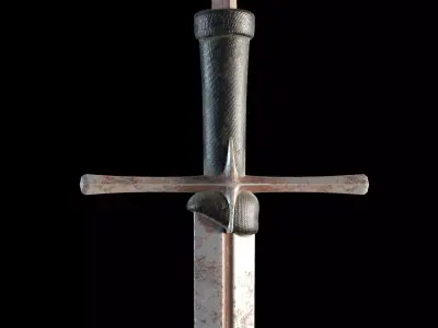 Bastard or Hand and a Half Sword 3D model