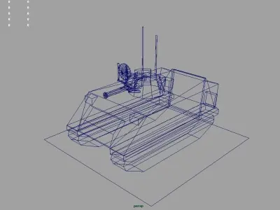 Vulcan Air Defence System Low-poly 3D model