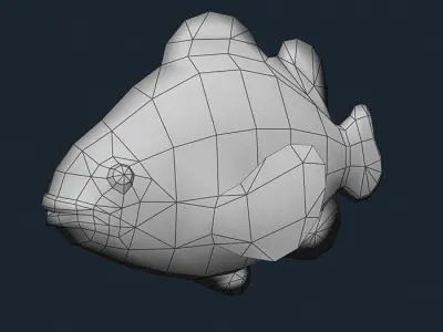 3DRT - Sealife - Clownfish Low-poly 3D model