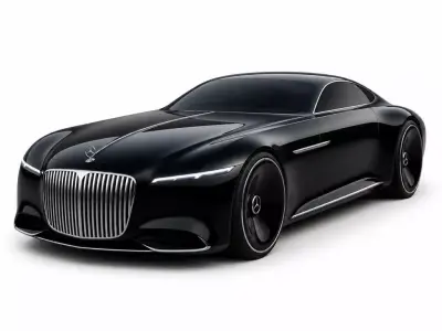 Futuristic Mercedes-Benz Luxury Coupe Concept 3D model