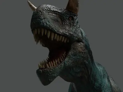 SUPER DINOSAUR  PREDATOR Low-poly 3D model