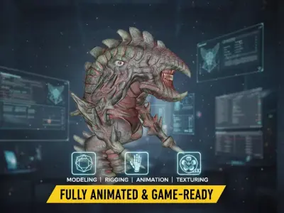 Guardian of the Abyss Low-poly 3D model