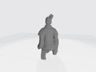 Terracotta Warriors Archer 3D Model 3D print model