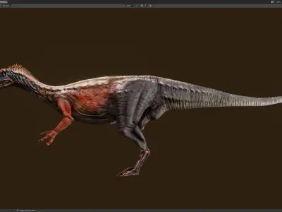 Masiakasaurus Low-poly 3D model