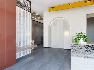 Photorealistic 3D Hair Salon Interior Pack Blender 3ds Max C4D Free low-poly 3D model