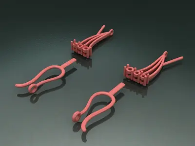  EARRING Jewelery 3D printed model 3D print model