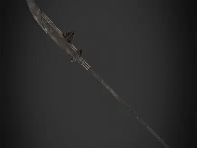 Dark Souls Black Knight Halberd for Cosplay 3D print model